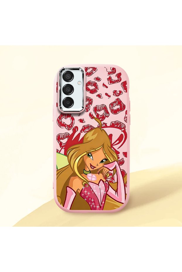 Pink Silicone Case with Shock-Absorbing Camera Protection Compatible with Samsung Galaxy M15
