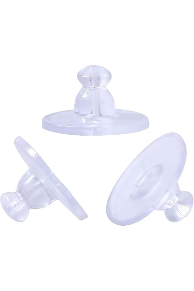 Earring Backings, Silicone Earring Backs with Pad, Rubber Earring Back Replacement, Soft Jewelry Fin