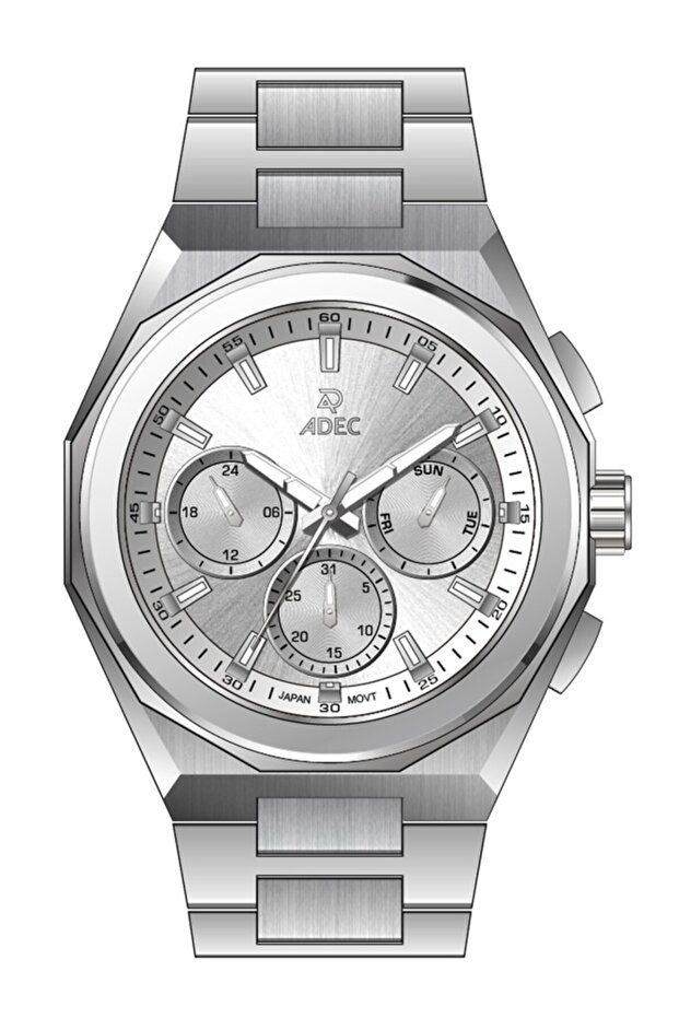 Ag24120-3 Steel Case Band Internal Functions Active Japanese Metallic Color Men's Wristwatch