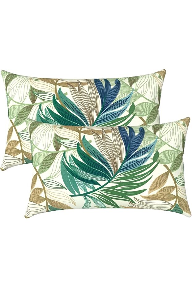 Outdoor Pillow Covers ONLY, Square Throw Pillow Covers, Modern Cushion Cases for Sofa Patio