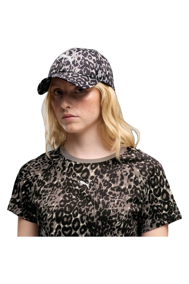 Cap Ess Elevated Aop Bb Cap, Black, Unisex