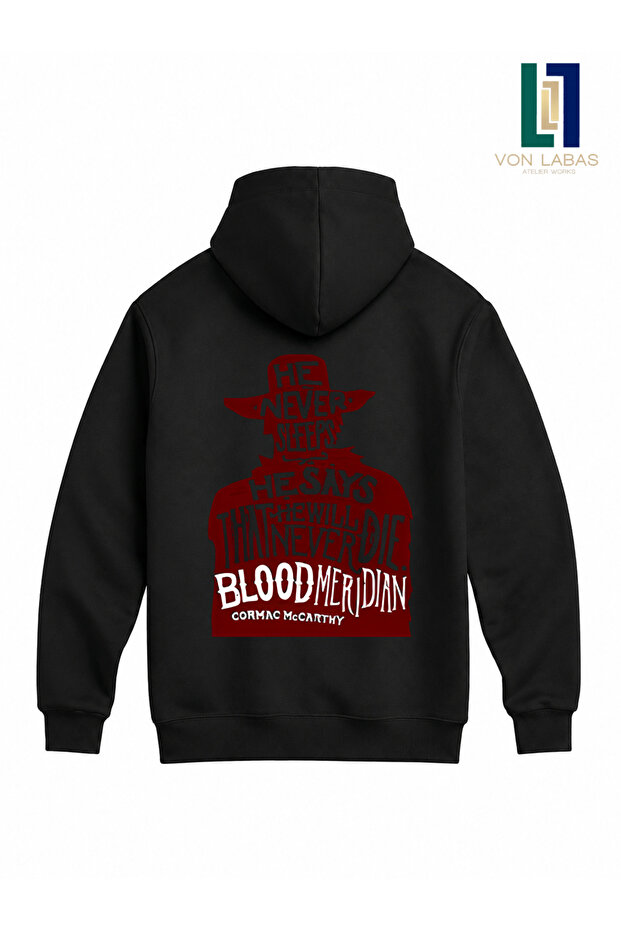 Blood Meridian Printed High-Quality Hooded Cotton Sweatshirt