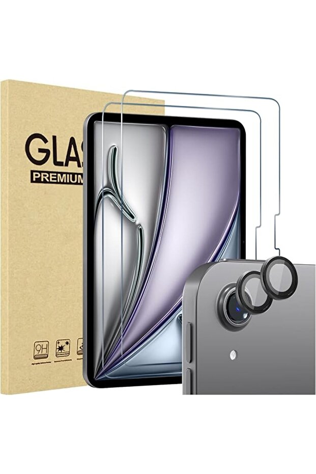 واقي شاشة ProCase (عبوة من قطعتين) لجهاز iPad Air مقاس 13 بوصة M4 2026 / M2 2024 + واقي عدسة الكاميرا (عبوة من قطعتين)