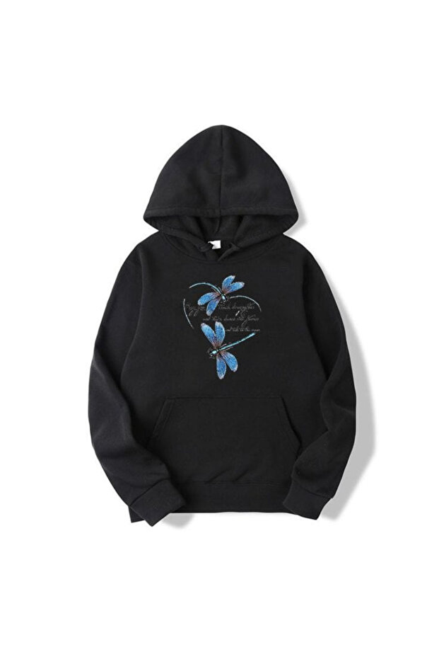 Unisex Printed Hooded Sweatshirt