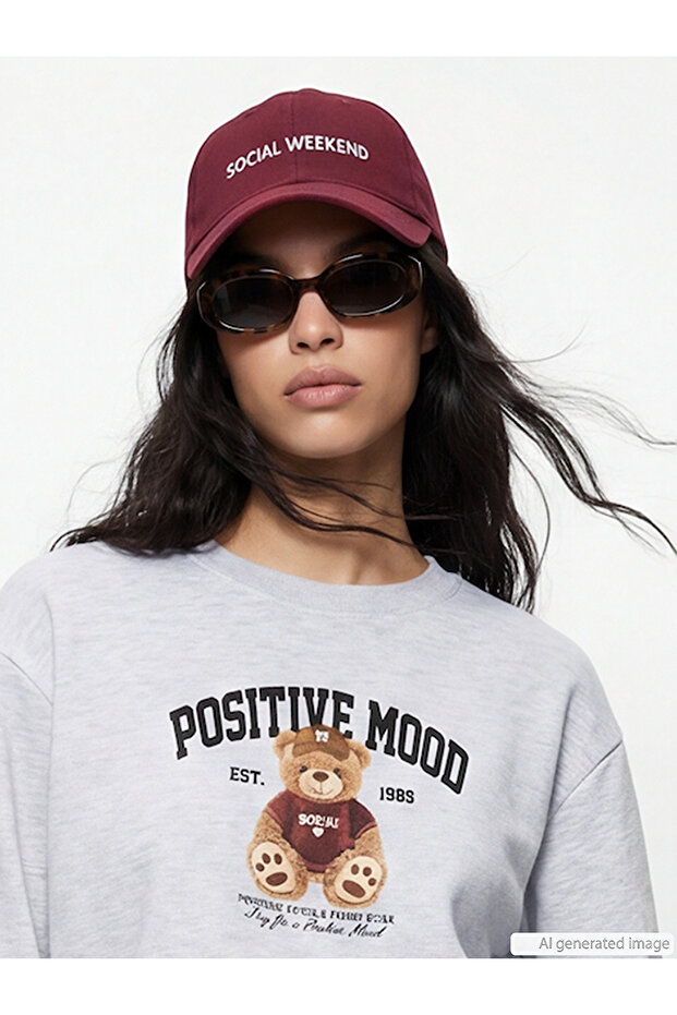 Original Text Embroidered Women's Cap Hat