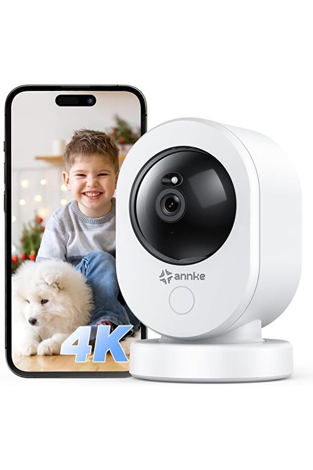 Eannke 4K Uhd 2.4/5Ghz Wi-Fi Indoor Security Camera with 360° Ptz, Two-Way Talk, Vision