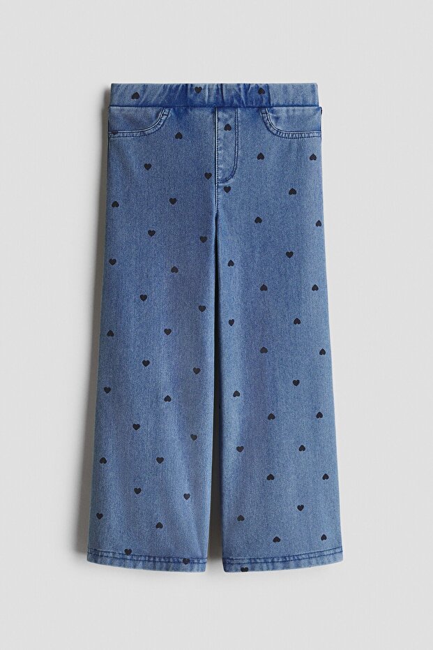 Kot Görünümlü Geniş Jegging
