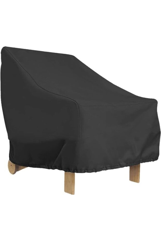 One outdoor garden chair cover, measuring 80x85x91 cm, stackable, made of 210D Oxford cloth with cord loops, suitable for furniture (Option B).