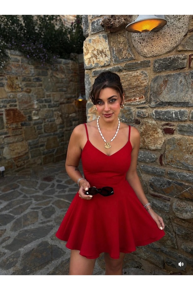 Rouge Mini Şortlu Elbise