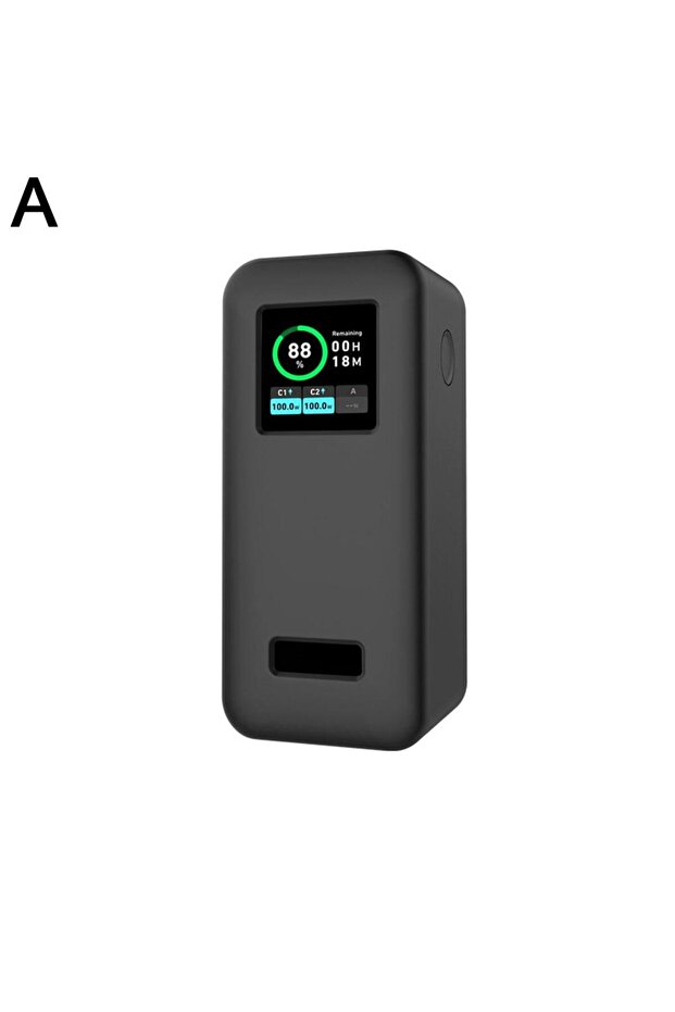 black For Anker Prime 20000mAh Power Bank Silicone Protective Case Dustproof Shockproof Anti-drop So