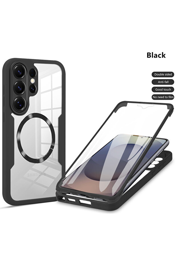 Galaxy S26 Ultra BK Clear 360 Full Wrap For Magsafe Case for Samsung Galaxy S26 S25 S24 S23 S22 S21