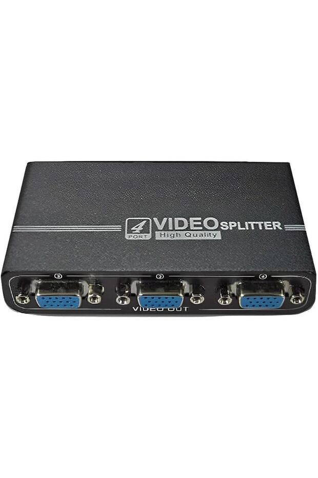 مقسم VGA بثلاثة منافذ، يمدد خيارات العرض لديك بأداء موثوق باللون الأسود