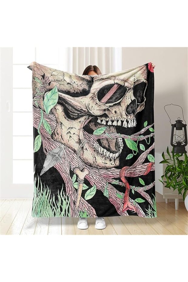 3D Fleece Blanket Sofa Plaid, Soft Blankets for Single Double Bed, Fluffy and Warm Winter Fle