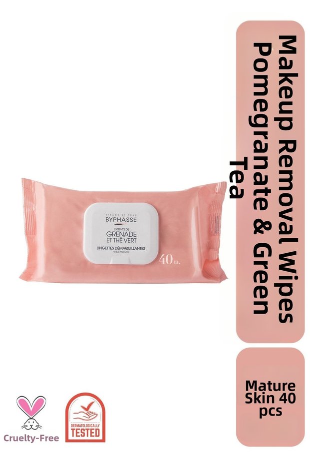 Set, Byphasse, Byphasse, Makeup Remover Wipes, 40 pcs