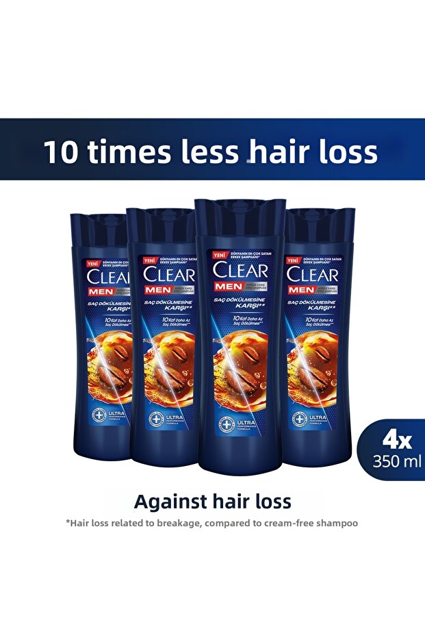 Anti-Dandruff Shampoo Effective Against Hair Loss 350 ml X4
