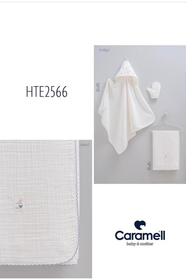 100% Cotton Towel Set Indigo Crml.Hte2566.Indg