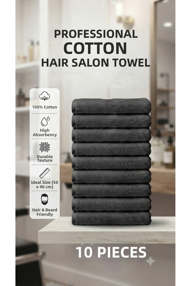 50X90 cm Barber Towel, Cotton Hotel Towel, Suitable for Hairdressers, Spa and Professional Use