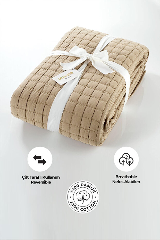 Square Pattern Double Bedspread - 2