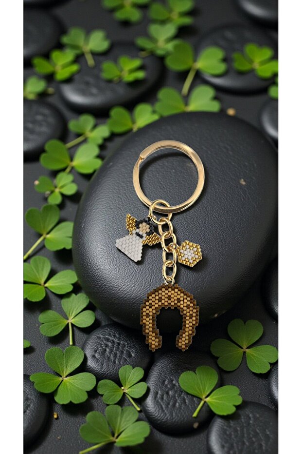 Miyuki Bead Handmade Angel and Nal Keychain/Bag Ornament