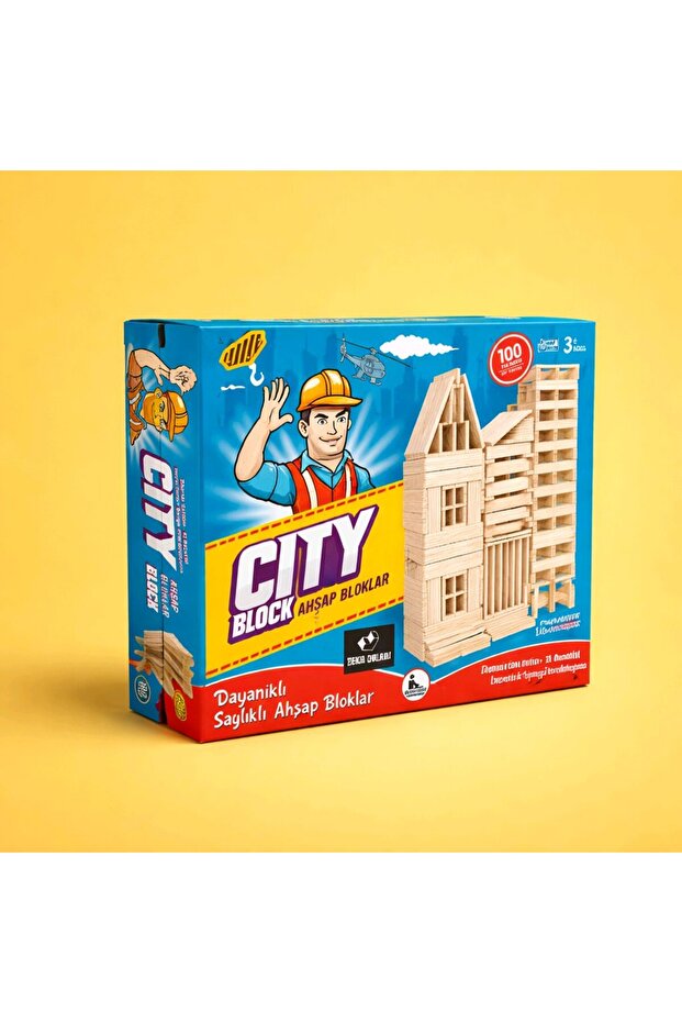 City Block Wooden Blocks Game