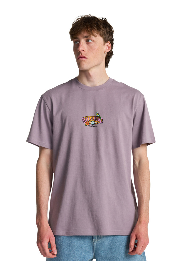 Origin Ss Lila Bisiklet Modern Fit Logo Printed Men's T-Shirt