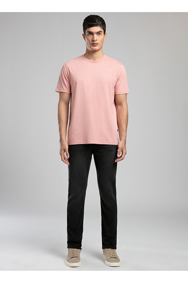 Pink Men's Regular Fit T-Shirt 262 Lcm 242001 Baselo Pudra