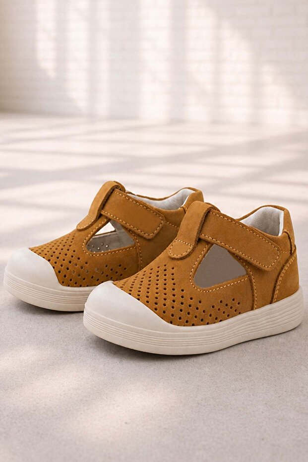 Shaun Taba Velcro Genuine Leather Anatomical Baby Sandals