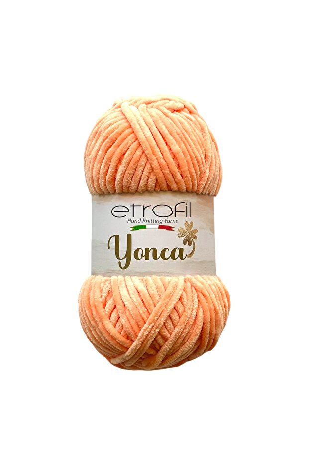 Yonca Baby Velvet Knitting Yarn Salmon 100% Polyester 100g 120m (70215)