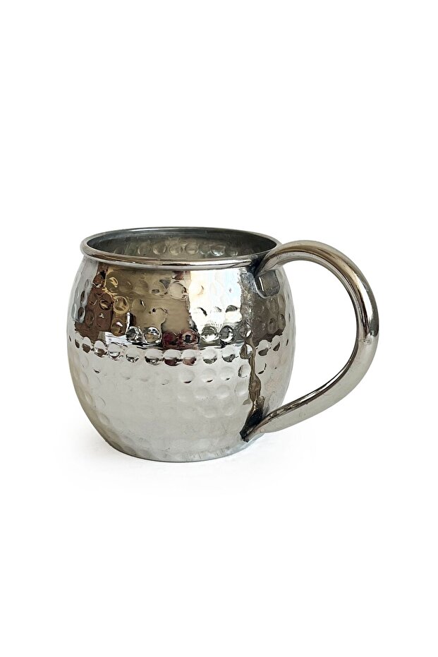 Luna Honeycomb Copper Mug Cup Nickel Plated