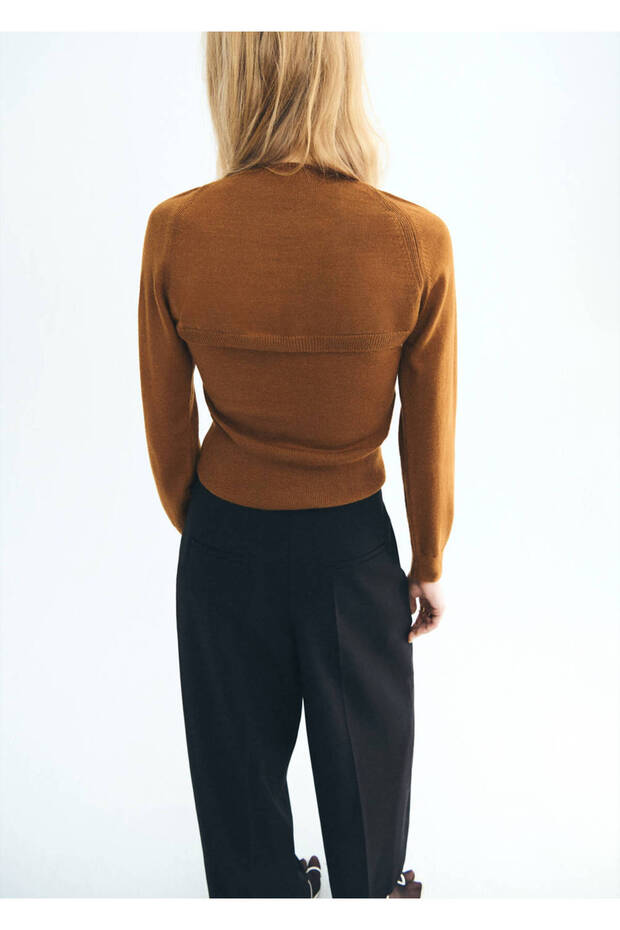 Strickjackenartiger Pullover - 4