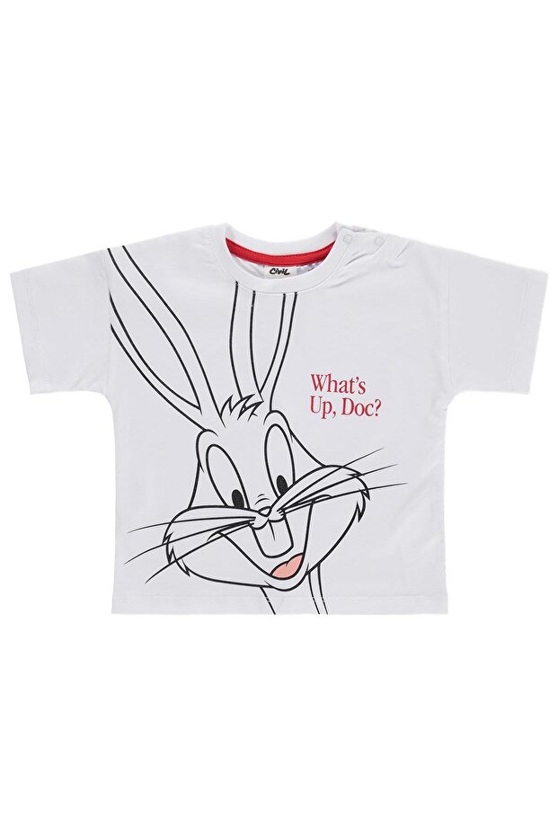 Bugs Bunny Printed T-Shirt for 6-18 Months - White