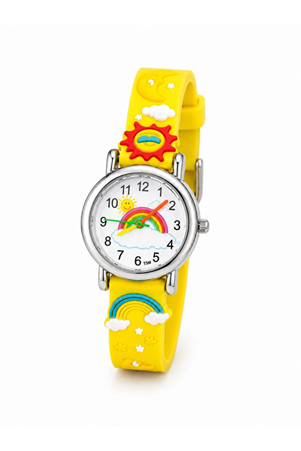Children's Wristwatch with Sun Moon Pattern (YELLOW)12008