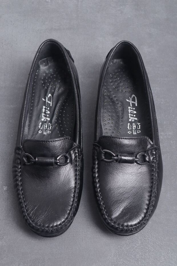 Flexible and Soft Leather Women's Casual Babet Shoes