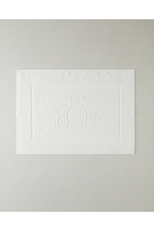 Soft Step Cotton Foot Towel 50X70 cm White
