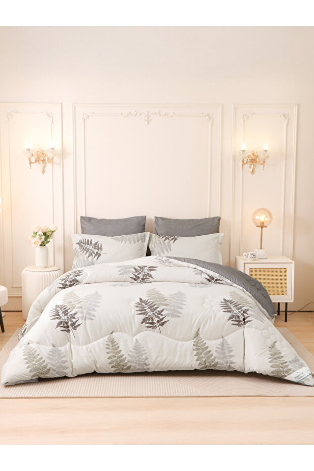 6-Pcs King Comforter Set 260x240 cm | Soft Reversible | Brushed Microfiber | 350 GSM Fill