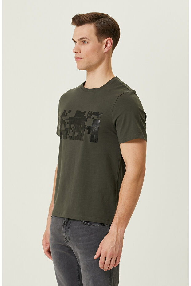 Haki Baskılı T-Shirt - 4