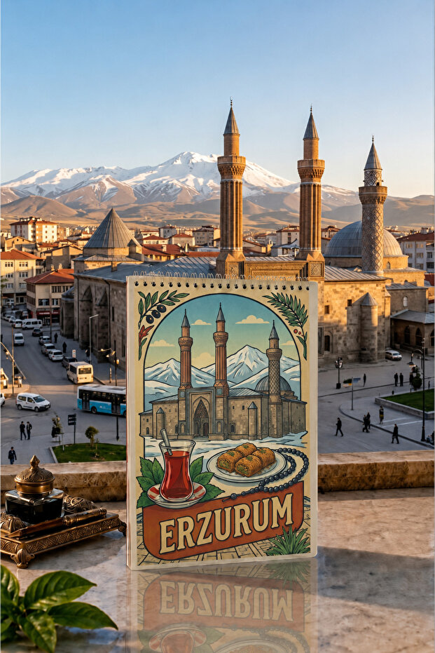 دفتر ملاحظات أبيض بدون خطوط بتصميم إرزوروم. دفتر ملاحظات أبيض بدون خطوط مقاس A5. دفتر ملاحظات بدون خطوط مقاس A5.