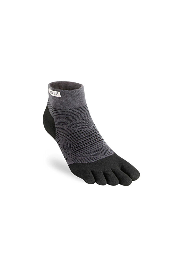 RUN LIGHTWEIGHT MINI CREW COOLMAX - S - أسود/رمادي