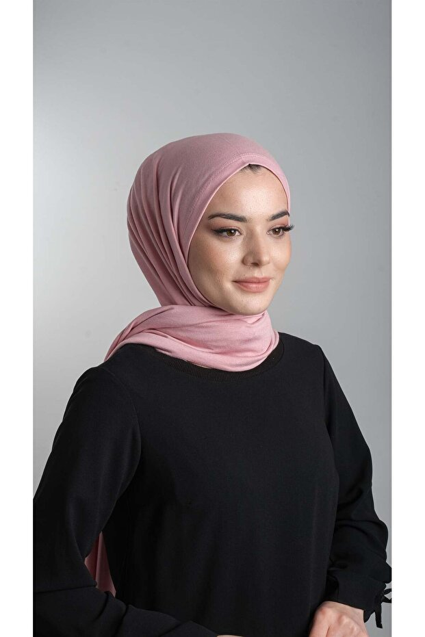 Pink Practical Ready-Made Wrap Viscose Fabric Combed Cotton Shawl 2108_04