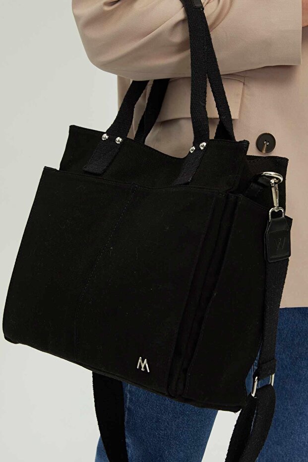 Canvas Everyday Bag Black - 6