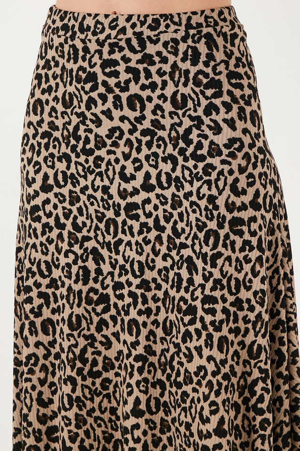 Patterned Flounce Midi Skirt 5869010 - 6