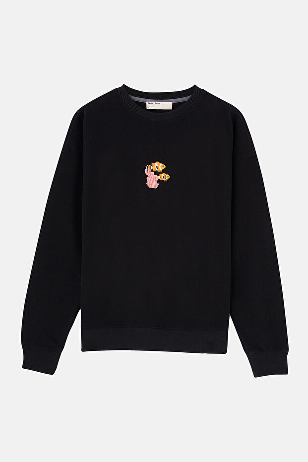 سويت شيرت Clownfish SuperSoft - أسود