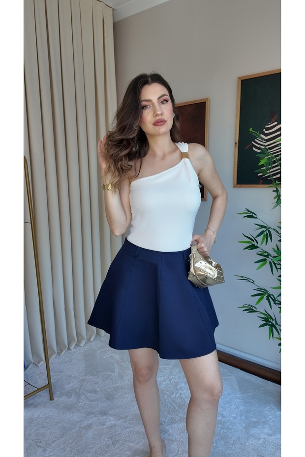 Women's Mini Skirt with Pockets