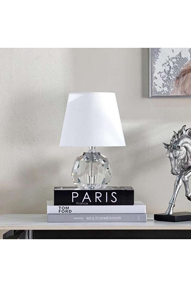 Yager E27 Crystal Table Lamp 20x30.5cm - Clear