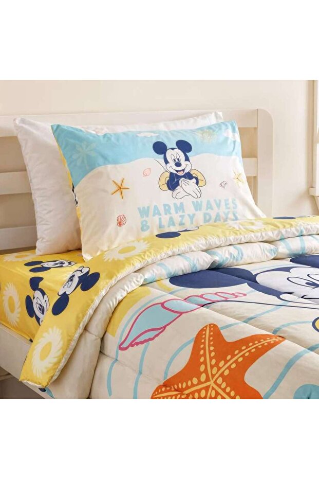 Mickey Endless Summer 3-piece Twin Comforter Set - 165x230cm - Light Yellow