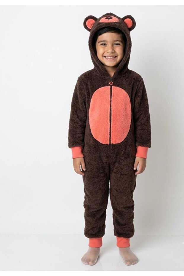 Plush Fabric Kids Teddy Bear Jumpsuit