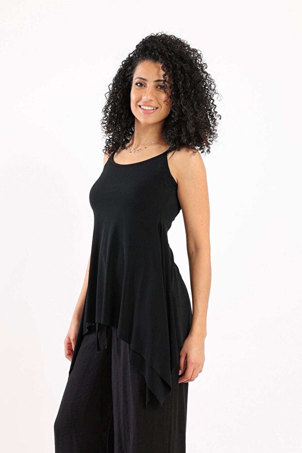 Solid Long Tunic Top - 3