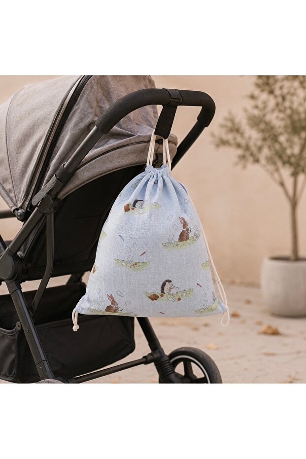 35*40 cm Oeko-Tex Certified 100% Cotton Bag - Hedgehog, Multi-Purpose