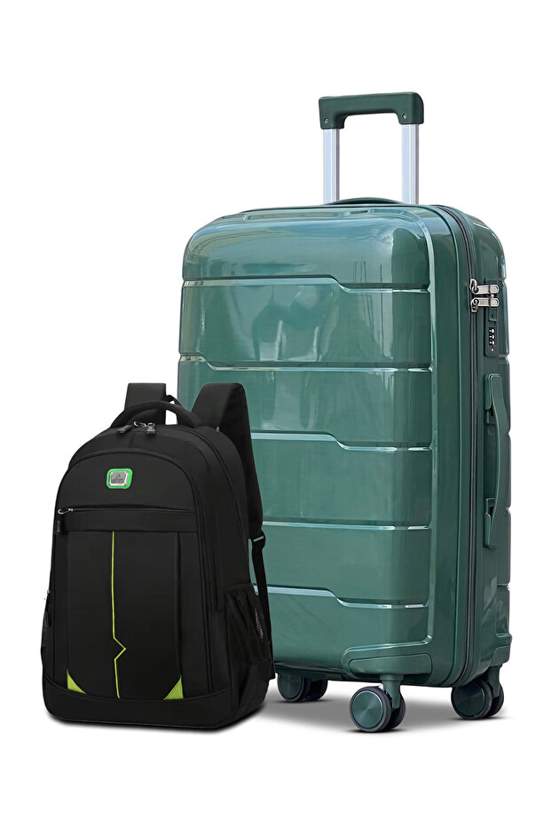 Unbreakable PP 24 Inch[20-25kg] Luggage with Stylish Backpack Combo