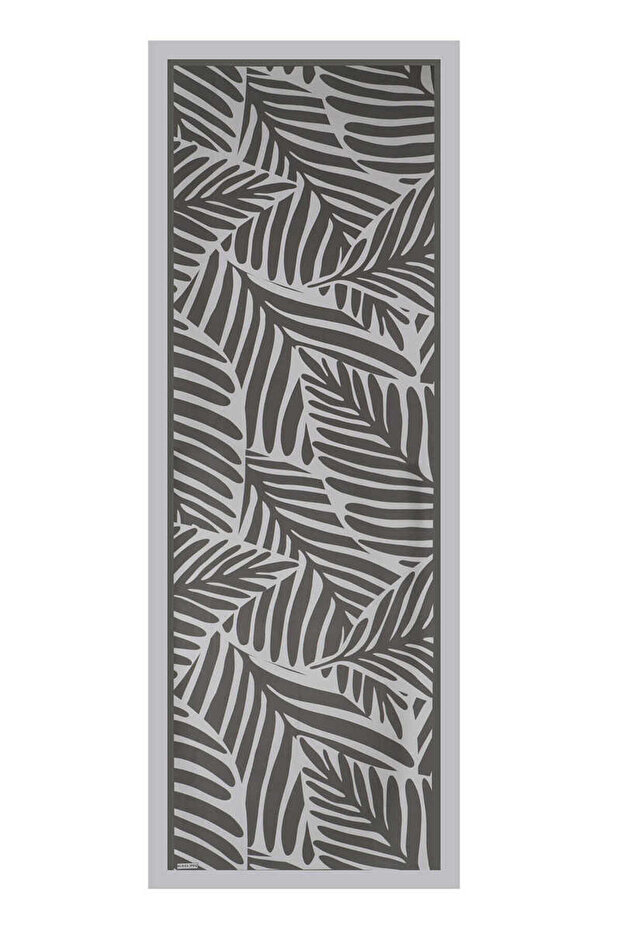 Gray Ekin Pattern Twill Silk Shawl - 4